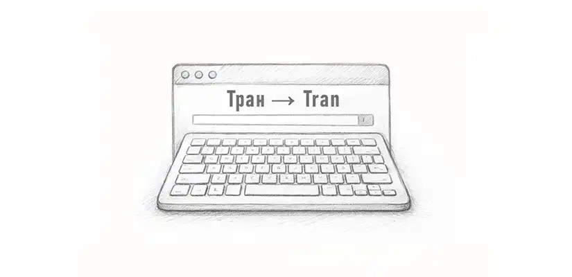 Online transliterator